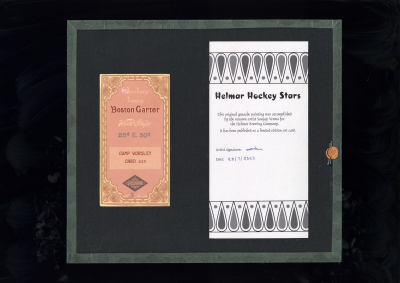 Picture, Helmar Brewing, Hockey Icers Card # 25, Gump WORSLEY, Setting sun, Montreal Canadiens